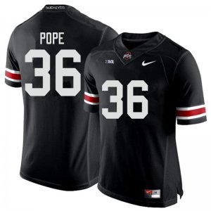 Men's Ohio State Buckeyes #36 K'Vaughan Pope Black Nike NCAA College Football Jersey September QLT1844CS